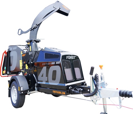 Biotrituradora Forst B&S 40HP con Remolque  Tritura Ramas de 150mm Motor Vanguard EFI